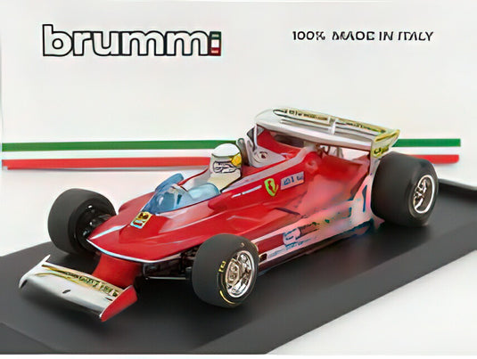 FERRARI  F1  312T5 N 1 MONACO GP 1980 JODY SCHECKTER フィギュア付き RED/BRUMM 1/43ヘルメット