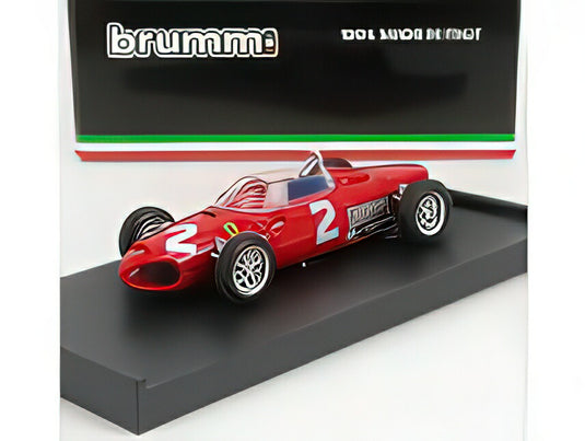 FERRARI  F1  156 N 2 WINNER USA GP PHIL HILL 1961 WORLD CHAMPION  RED/BRUMM 1/43ヘルメット