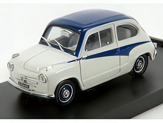 FIAT  600 750 DERIVAZIONE ABARTH 1956  GREY BLUE/BRUMM 1/43ヘルメット