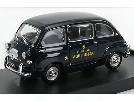 FIAT  600D MULTIPLA VIGILI URBANI TORINO 1960  BLUE/BRUMM 1/43ヘルメット