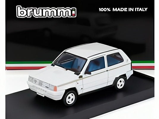FIAT PANDA 750L イタリア'90 1986 ホワイト/ BRUMM 1/43 ミニカー