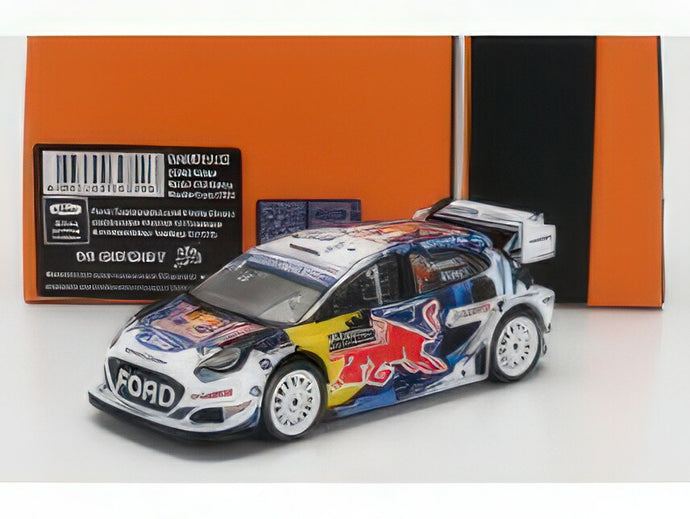 FORD ENGLAND  PUMA RALLY1 TEAM RED BULL WORLD RALLY MSPORT N 16 5th RALLY MONTECARLO 2024 ADRIEN FOURMAUX  ALEXANDRE CORIA  WHITE BLU RED/IXO 1/43ミニカー