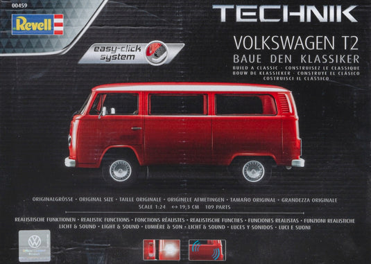 VWフォルクスワーゲン T2 Bus Technik 組み立てプラモキット模型 カーモデル /Revell 1/24