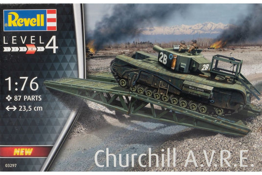 Churchill A.V.R.E. tank 組み立てプラモキット模型 /Revellレベル 1/76