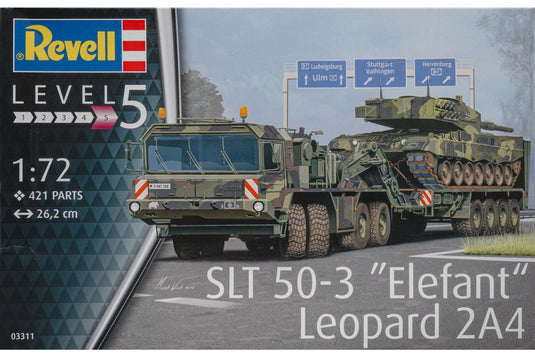 SLT 50 3 Elefant + Leopard 2A4 レオパルト2A4 エレファント 組み立てプラモキット模型 /Revellレベル 1/72