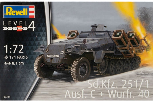 Sd.Kfz. 251 1 Ausf. C Wurfrahmen 40 組み立てプラモキット模型 /Revell 1/72