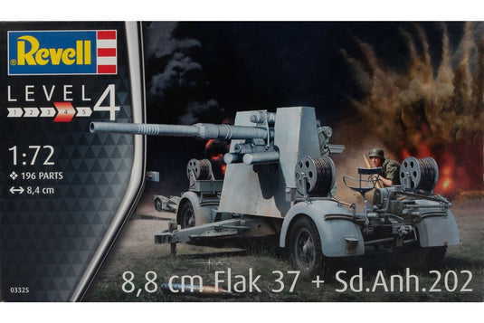 8.8 cm Flak 37 Sd.Anh.202 組み立てプラモキット模型 /Revellレベル 1/72