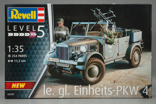 le. gl. Einheits-PKW Kfz.4 組み立てプラモキット模型 ミリタリー /Revell 1/35