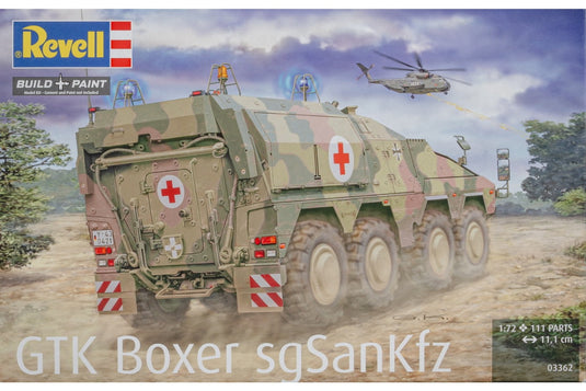 GTK Boxer sgSanKfz Sanitaetskraftwagen Ambulance 組み立てプラモキット模型 /Revellレベル 1/72