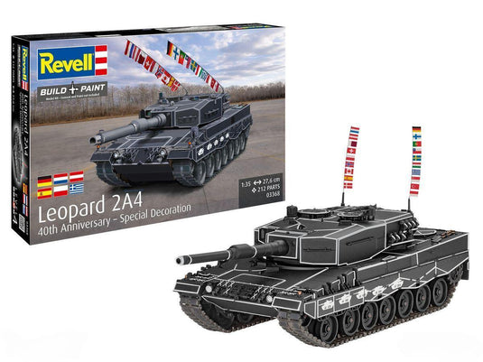 レオパルト 2A4 戦車 40周年記念スペシャルデコレーション Leopard 2A4 Special Decoration 40th Anniversary / Revell 1/35 飛行機模型