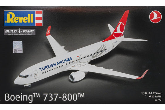 Boeing 737-800 Turkish Airlines ターキッシュエアラインズ 組み立てプラモキット模型 飛行機 /Revell 1/144