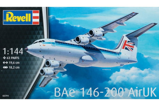 BAe 146-200 AirUK 組み立てプラモキット模型 飛行機 /Revell 1/144