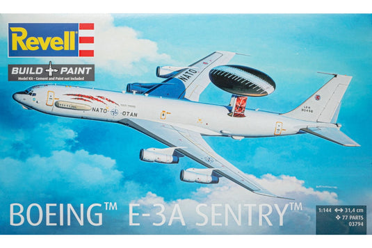 Boeing E-3A Sentry セントリー AWACS 早期警戒管制機 組み立てプラモキット模型 飛行機 /Revell 1/144