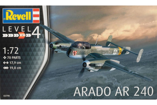 Aradoアラド Ar 240 組み立てプラモキット模型 /Revellレベル 1/72
