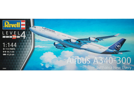 Airbus A340-300 Lufthansa New Livery ルフトハンザ航空 新塗装 組み立てプラモキット模型 飛行機 /Revell 1/144