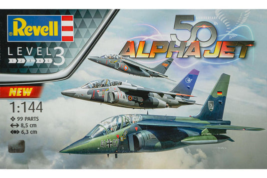 Alpha Jet 50th Anniversary 3機セット 組み立てプラモキット模型 戦闘機 /Revell 1/144