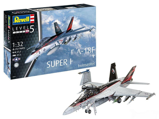 アメリカ海軍 F/A-18F スーパーホーネット 複座型 / Revell 1/32 飛行機模型 ミリタリー