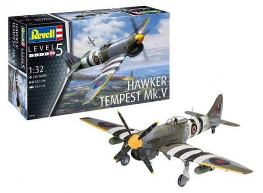 Hawker テンペスト V レベル5 プラモデルキット /Revell 1/32模型