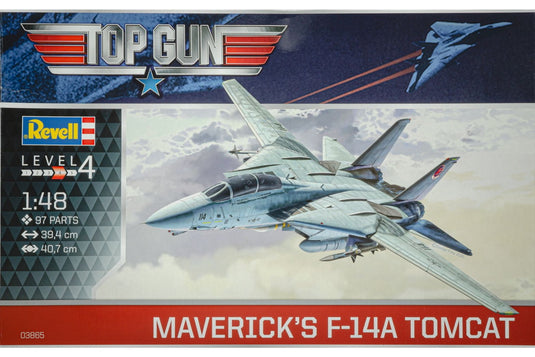 Maverick's F-14A Tomcat Top Gun 組み立てプラモキット模型 戦闘機 /Revell 1/48