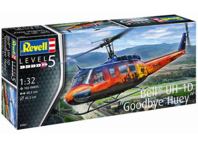 Bell UH-1D グッバイヒューイ レベル5 プラモデルキット /Revell 1/32模型