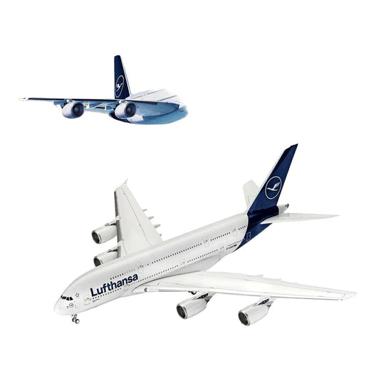 ルフトハンザ Lufthansa エアバス A380-800 新塗装 / Revell 1/144 飛行機模型 旅客機