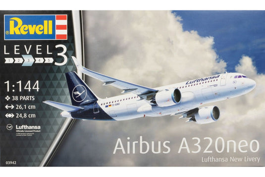 Airbus A320neo Lufthansa New Livery ルフトハンザ航空新塗装 組み立てプラモキット模型 飛行機 /Revell 1/144