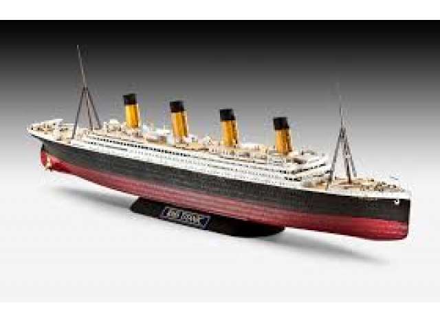 1912 (GB) R.M.S. タイタニック レベル2 レッドブラックホワイト プラモデルキット イージークリックシステム /Revell 1/600模型