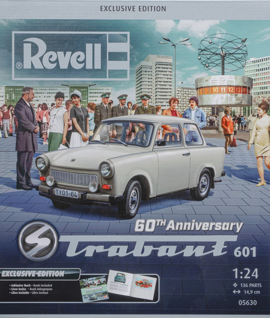 Trabant 601 60th Anniversary Gift Set Exclusive Edition 組み立てプラモキット模型 カーモデル /Revell 1/24