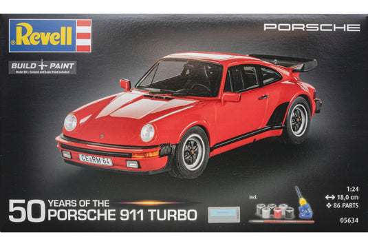 50 Years of the Porscheポルシェ 911 Turbo 組み立てプラモキット模型 カーモデル /Revell 1/24