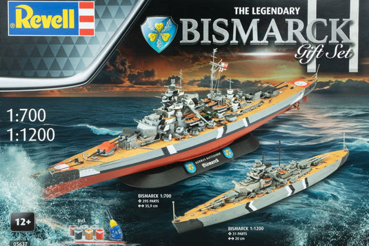 The Legendary Bismarck ビスマルク ギフトセット 組み立てプラモキット模型 艦船 /Revell 1/700