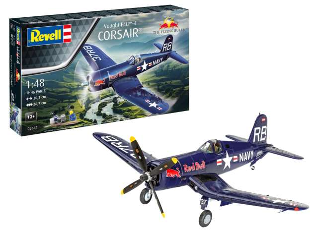 フライングブルズ Vought F4U-4 コルセア レベル4 プラモデルキット/Revell 1/48模型