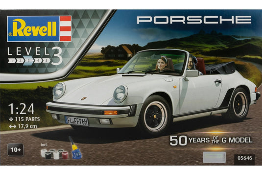Porscheポルシェ 911 Carreraカレラ Cabrioカブリオ 50 Years of the G-Model ギフトセット 組み立てプラモキット模型 カーモデル /Revell 1/24