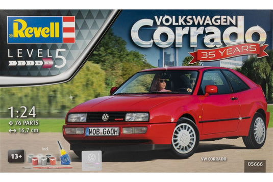 VWフォルクスワーゲン Corrado コラード 35周年記念 塗料付き 組み立てプラモキット模型 カーモデル /Revell 1/24
