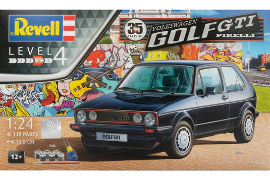 VWフォルクスワーゲン Golf GTI Pirelli 35周年記念 組み立てプラモキット模型 カーモデル /Revell 1/24