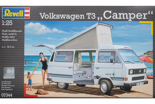 VWフォルクスワーゲン T3 Camper キャンパー 組み立てプラモキット模型 カーモデル /Revell 1/25