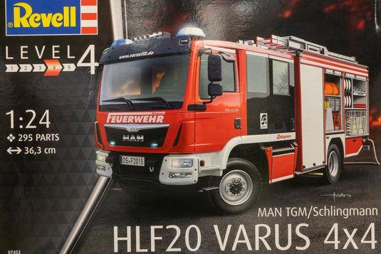 MAN Schlingmann HLF 20 VARUS 4 消防車 組み立てプラモキット模型 カーモデル /Revell 1/24