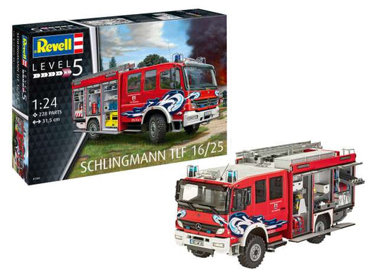 Schlingmann TLF 1625 シングル Mercedes Benz Altego 1529AF 消防車 レベル5 プラモデルキット/Revell 1/24模型