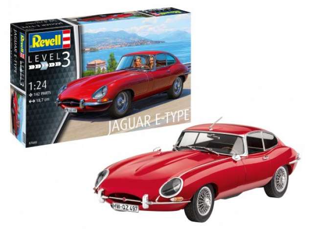 Jaguar Eタイプ (クーペ) レベル3 プラモデルキット/Revell 1/24模型