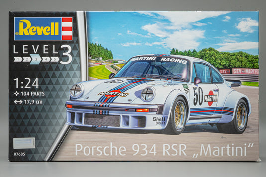 Porscheポルシェ 934 RSR Martini No.50 組み立てプラモキット模型 カーモデル /Revell 1/24