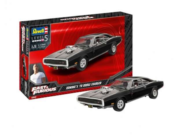 1970 Fast & Furious ドミニクのダッジチャージャー プラモデルキット/Revell 1/24模型