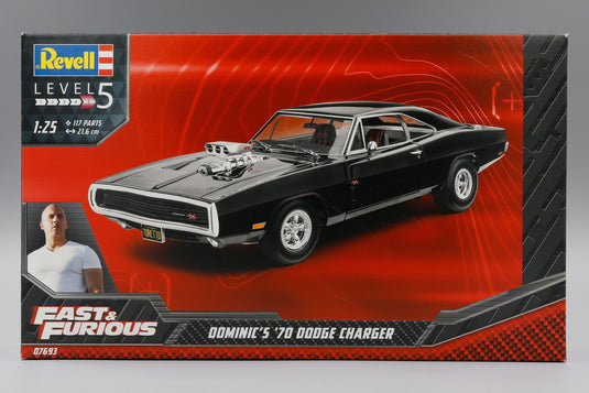 Fast & Furious Dominics 1970 Dodge Charger ダッジチャージャー 組み立てプラモキット模型 カーモデル /Revell 1/25