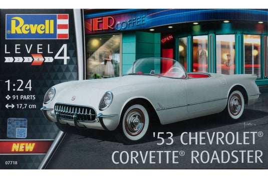 1953 Chevroletシボレー Corvetteコルベット Roadsterロードスター 組み立てプラモキット模型 カーモデル /Revell 1/24