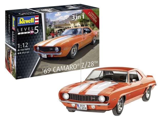 1969 Chevrolet Camaro レベル5 プラモデルキット/Revell 1/12模型