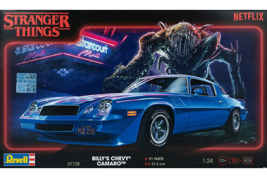 Stranger Things ストレンジャーシングス Billy's Chevyシボレー Camaroカマロ Z-28 組み立てプラモキット模型 カーモデル /Revell 1/24