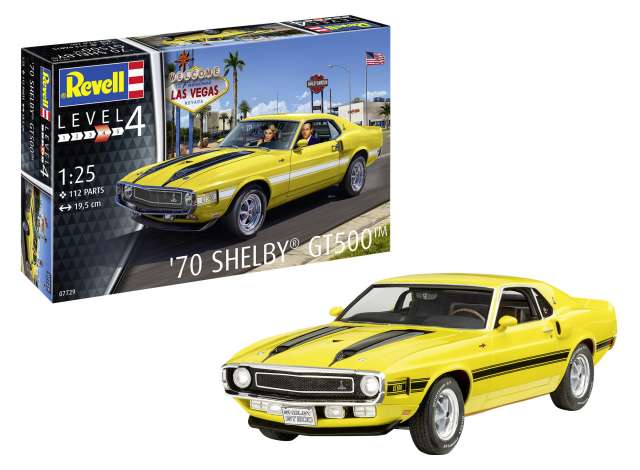 1970 Shelby Mustang GT500 レベル4 プラモデルキット/Revell 1/25模型