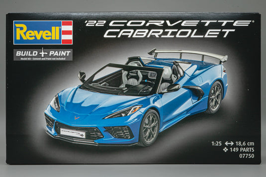 2022 Chevroletシボレー Corvetteコルベット C8 Cabriolet カブリオレ 組み立てプラモキット模型 カーモデル /Revell 1/25