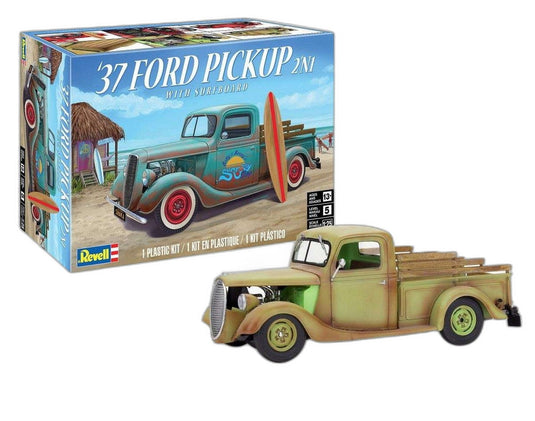 Ford 37 ピックアップトラック Surfboard付き 14516/ Revell 1/25  模型 プラモデルキット
