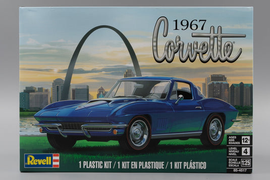 1967 Chevroletシボレー Corvetteコルベット C2 Sting Rayスティングレイ Sport Coupe 組み立てプラモキット模型 カーモデル /Revell 1/25