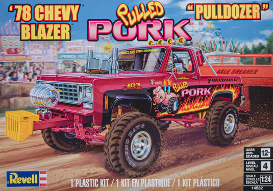 1978 Chevyシボレー Blazerブレイザー Pulled Pork Pulldozer 組み立てプラモキット模型 カーモデル /Revell 1/24