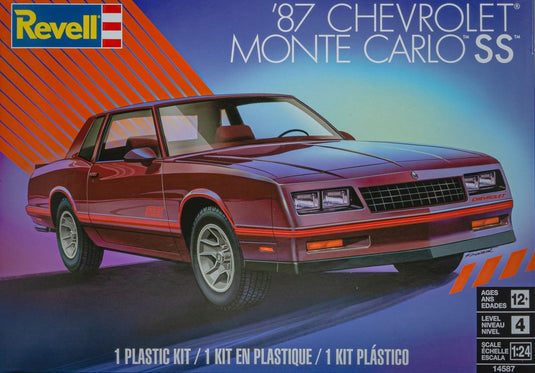 1987 Chevroletシボレー Monte Carloモンテカルロ SS 組み立てプラモキット模型 カーモデル /Revell 1/24